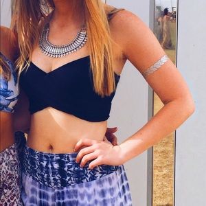 Brandy Melville Black Crop Top